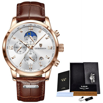 ساعات رجال الأعمال ماركة جلد فاخر أنيقة للازياء-فرست ديلز-firstdailydeal